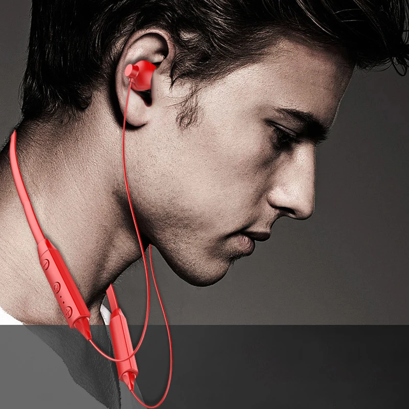 Lakukom Bluetooth наушники V4.2 Шейная повязка в ухо hi-fi-стереозвук iX спортивные мужские и