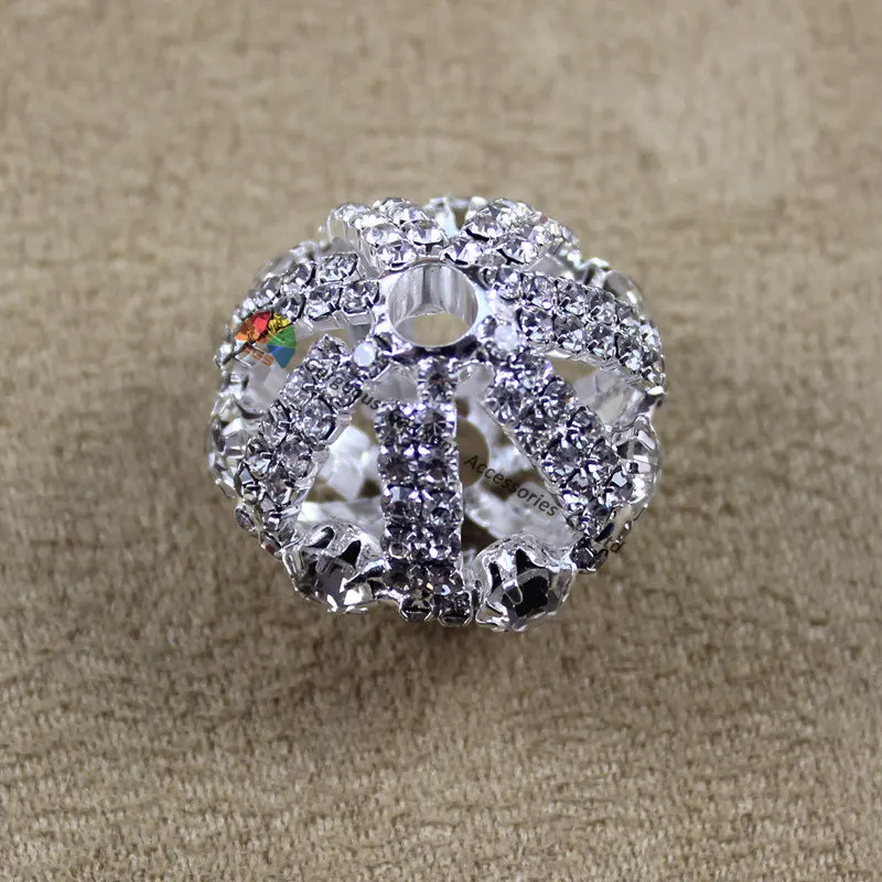 10 шт. 30 мм Блестящий ромбовидный тростниковый Топпер Хрустальный стразы шар для