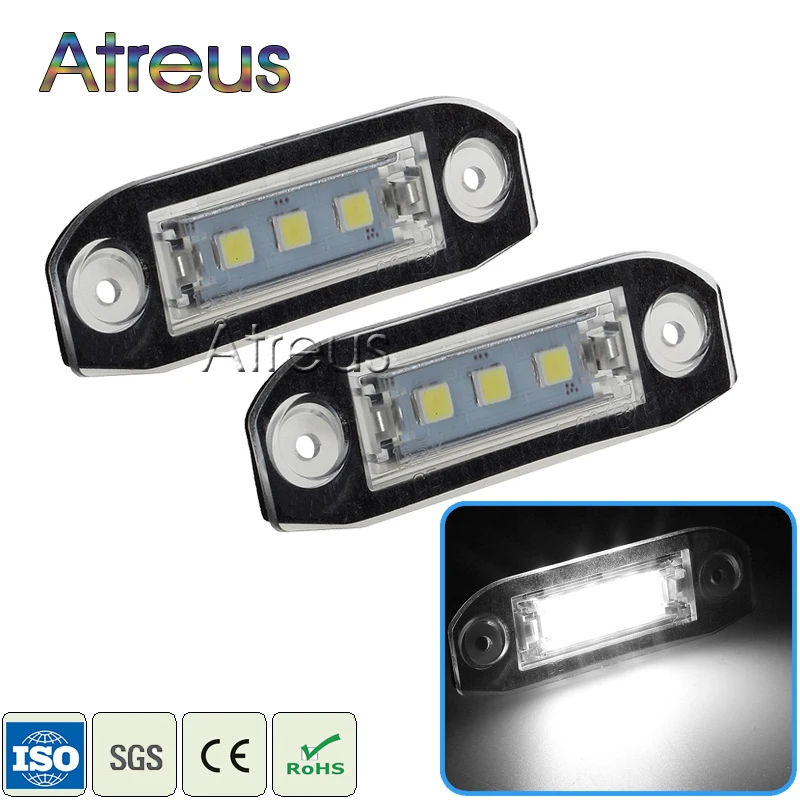 Atreus 2X Автомобильный светодиодный Подсветка регистрационного номера для Volvo XC90 S80