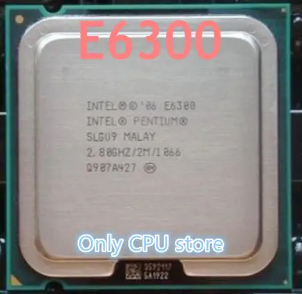 Бесплатная доставка процессор E6300 (1 86 ГГц/2 Мб/1066 ГГц) разъем 775 SL9SA отдельные
