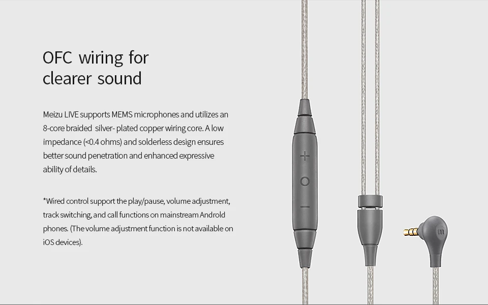 Оригинальные наушники Meizu Live Quad-Driver Knowles Balance armale HiFi проводные наушники-вкладыши 3,5 мм гарнитура Подарочная посылка