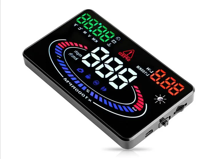 Для автомобилей с интерфейсом OBD2, сделанный 2009-теперь цифровой автомобильный измеритель скорости, проектор скорости автомобиля на лобовом стекле, автоматический Hud Дисплей на голову