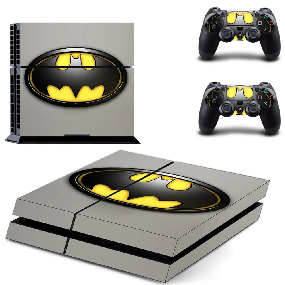 DC Бэтмен PS4 наклейка на кожу Виниловая для Sony Playstation 4 консоль и 2 контроллера