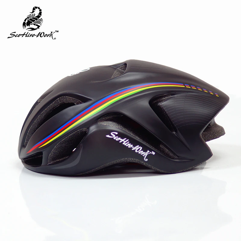 

SCOHIRO WORK tt Triathlon Cycling Helmets Ultralight road race bike Adult Protector aero Bicycle Helmet Equipment Women Man