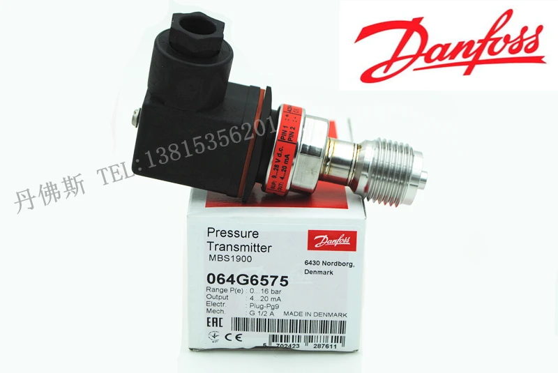Датчик давления Danfoss MBS1900 064G6575 0-16 бар 100% МПа | Инструменты
