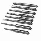 Наконечник SDS Plus из твердого сплава, комплект из 8 или 10 полудрелей круглой формы 3-10 мм, 4 полого отверстия, для украшения дома