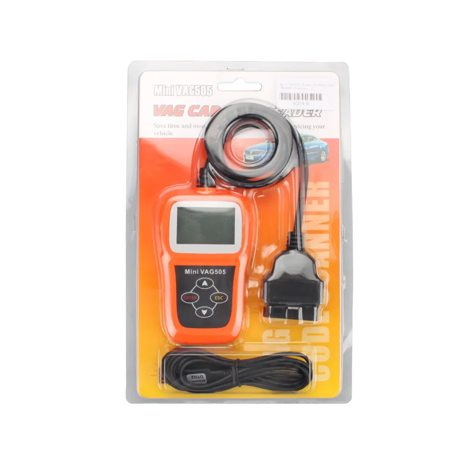 10pcs DHL Free Memoscan Mini VAG505 Professional memo scanner Vag 505 OBDii CAN OBD Code Scanner tool For VW/For AUDI |