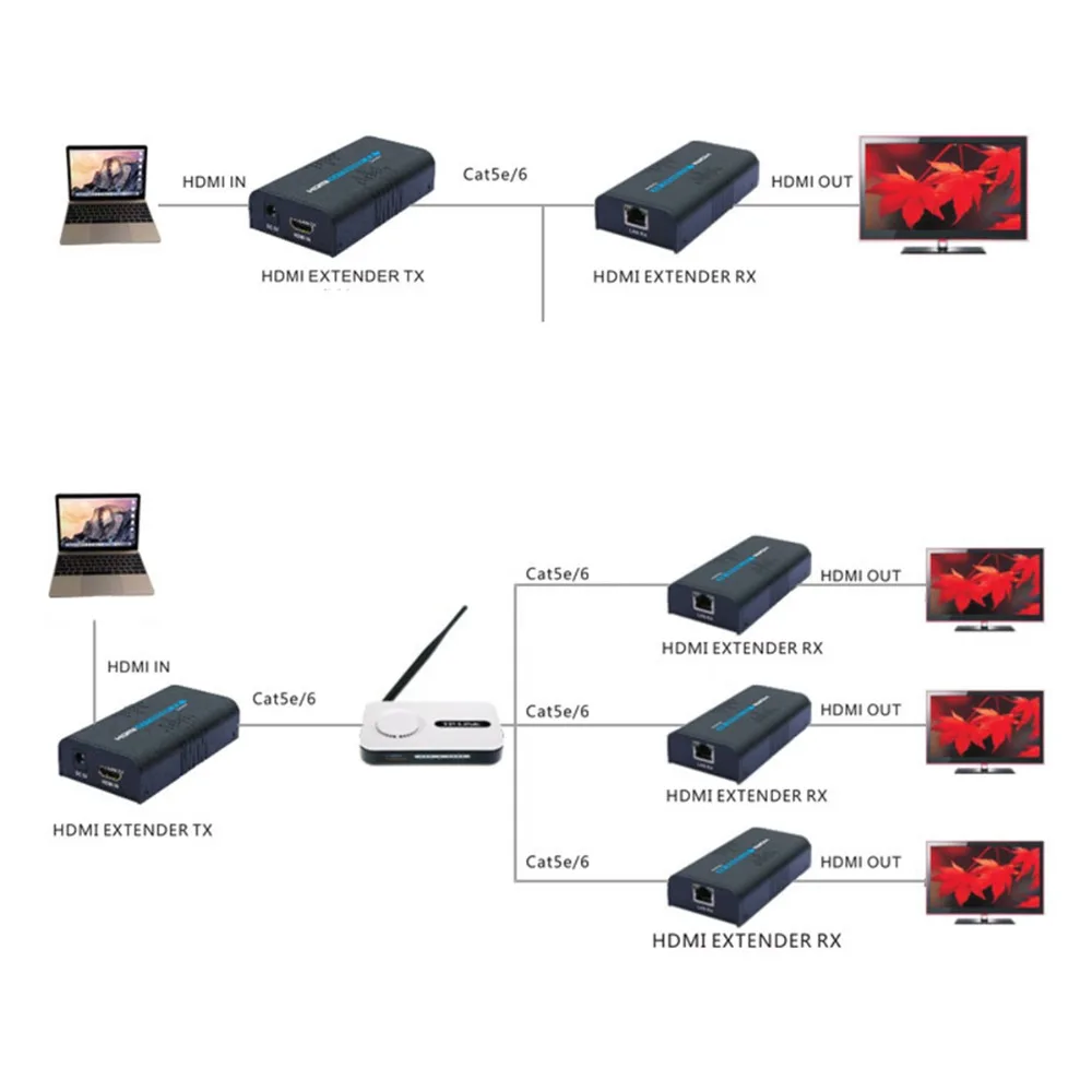 До 120 м HDMI удлинитель LKV373A передатчик или приемник только V3.0 1080P cat5e/6 кабель