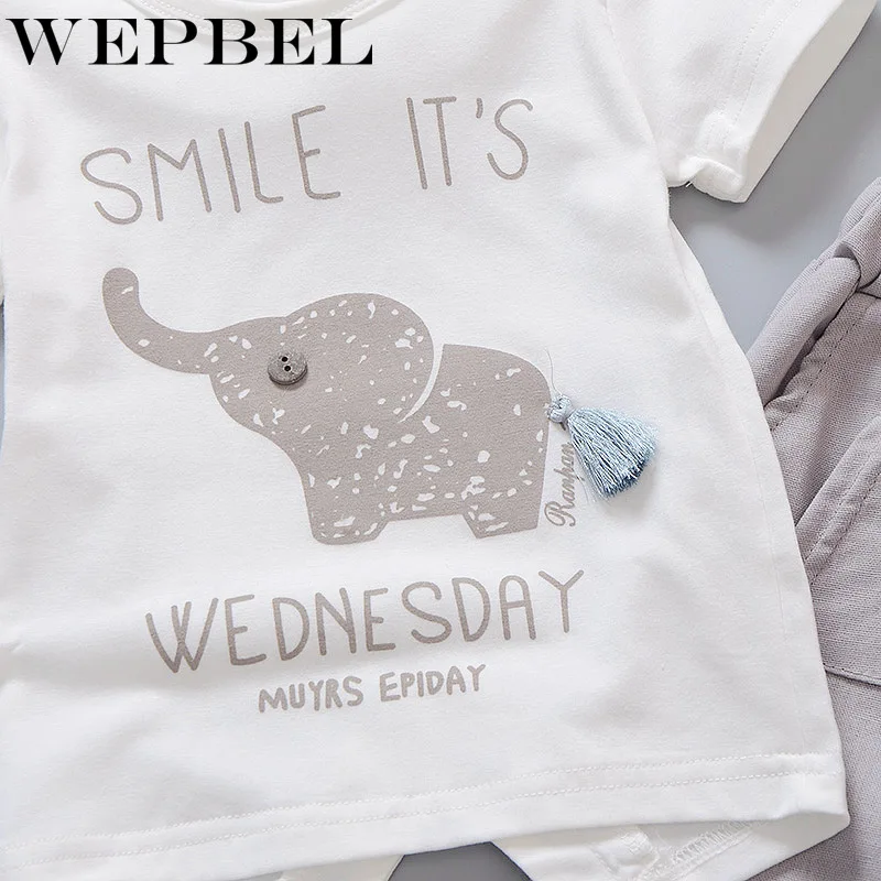 WEPBEL/комплект одежды из 2 предметов для маленьких мальчиков и девочек комплект