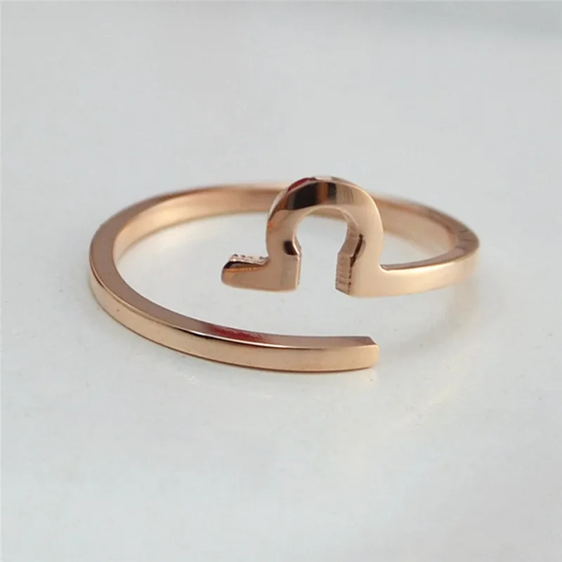 Кольцо Romad из титановой стали регулируемое женское кольцо розового золота с 12