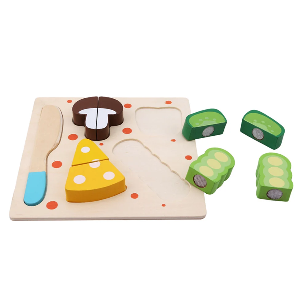 6 моделей деревянных игрушек деревянный кухонный резки фруктов и доска для