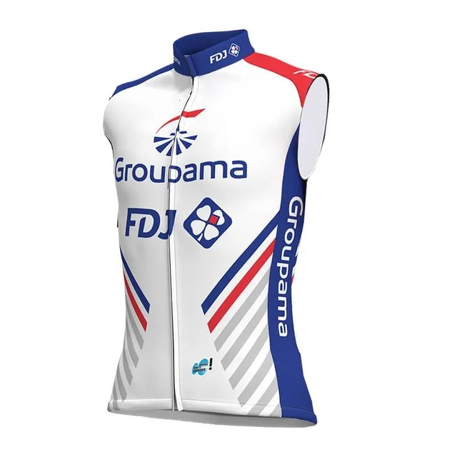 Коллекция 2019 года летняя безрукавка GROUPAMA FDJ для езды на велосипеде 2 цвета одежда