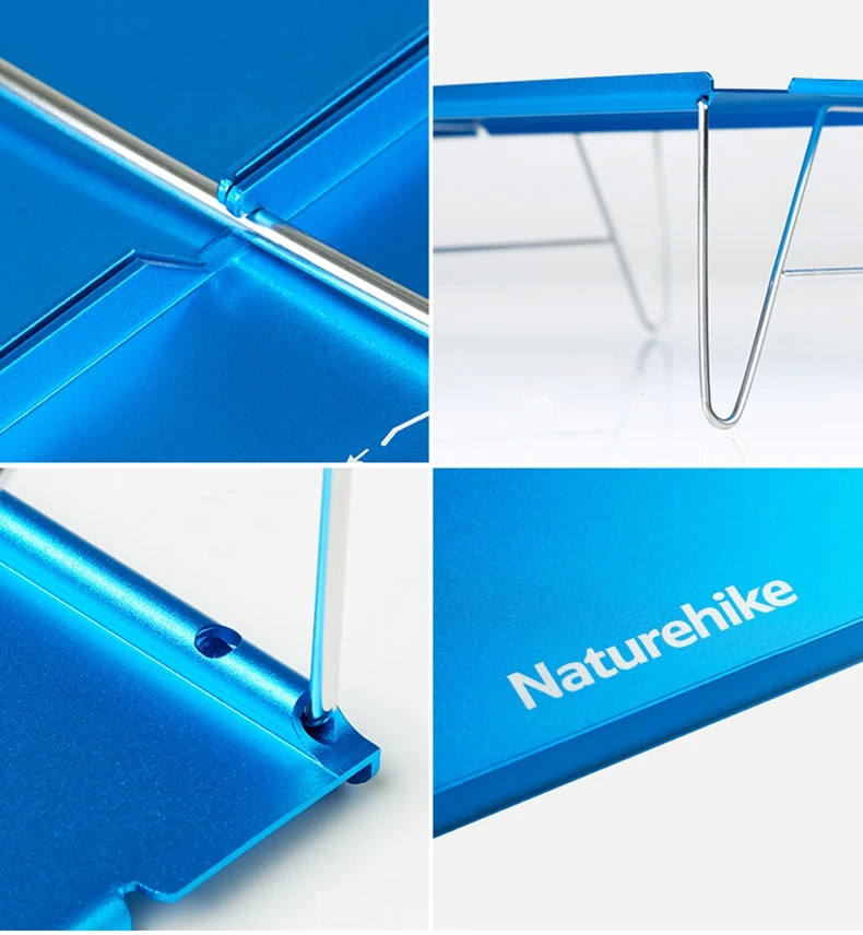 NatureHike, Заводская распродажа, уличный Настольный супер светильник из алюминиевого сплава, портативный складной стол для альпинизма, кемпинга, мини-стол