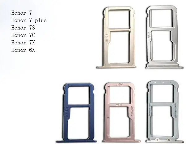 Новый sim держатель лотка для Huawei Honor Enjoy 6X 7/7plus/7s/7c/7x сим карты считывателя гнезда