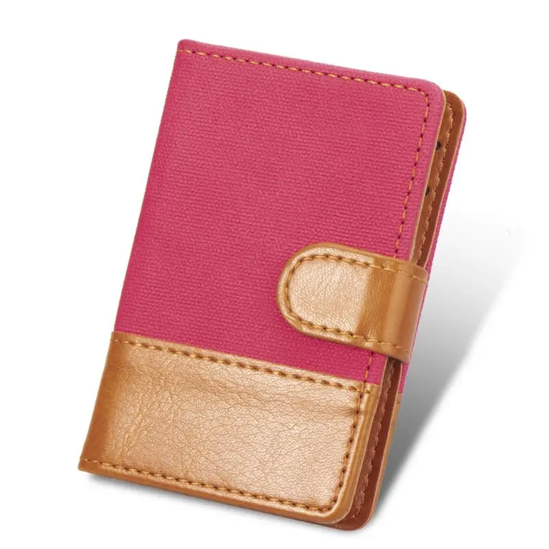 Красный Креативный чехол-кошелек из искусственной кожи для телефона, женский и мужской кредитный держатель для карт, карман-палочка, модный держатель для карт 10x7 см - Цвет: Красный