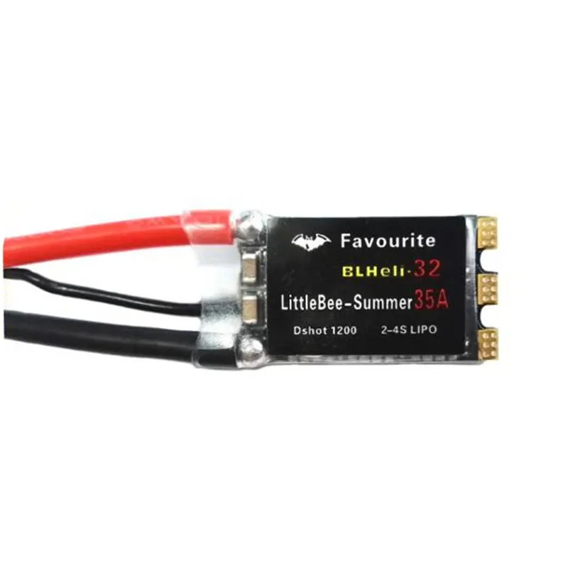 Любимый FVT LittleBee Лето 35A 2-4S BLHeli_32 Dshot1200 бесщеточный ESC для RC Мультикоптер моторная