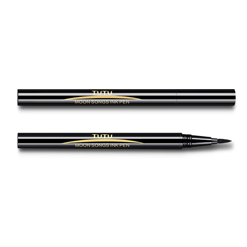 Жидкая подводка для глаз с пачкой гладкого макияжа черная луна песни чернильная