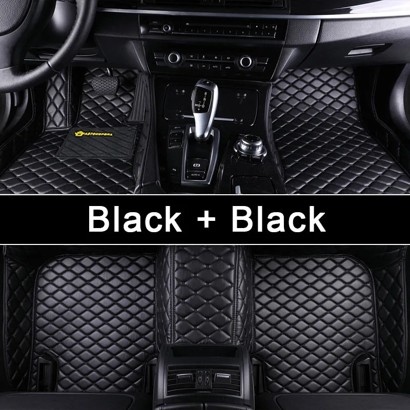 Аксессуары для авто коврики для авто автотовары аксессуары для авто 3D коврик из эко-кожи в салон автомобиля для Toyota RAV 4 RAV4 2005- CA30 CA40 XA50 полный комплект на весь салон автомобиля, 6 цветов на ваш вкус - Название цвета: Black-Black line