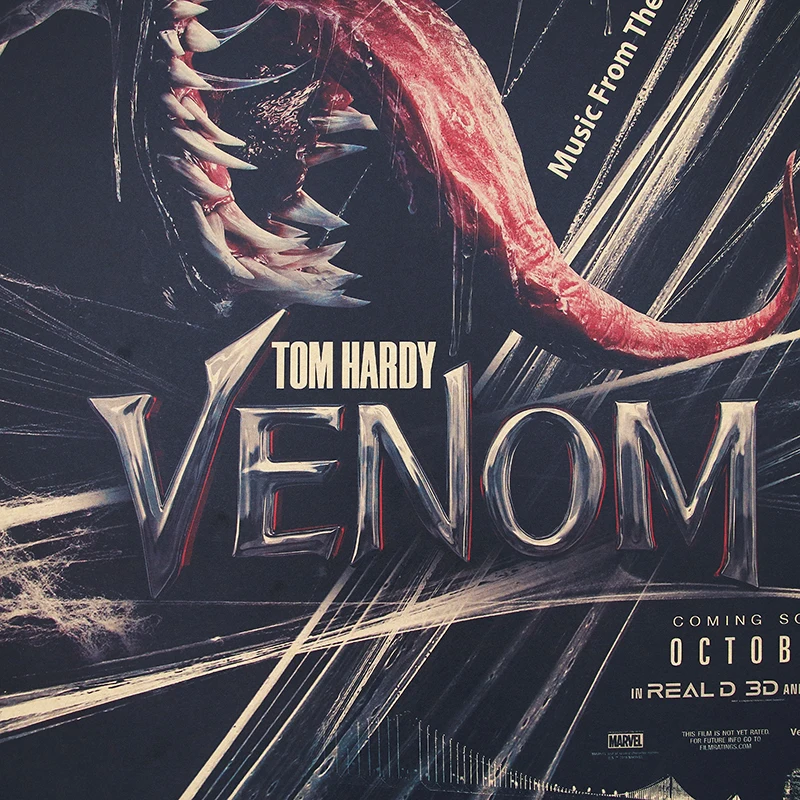 DLKKLB классический Venom плакат Marvel Человек-паук Винтаж постер фильма крафт Бумага, ручной стержень, для кафе, для картина для украшения дома наклейки на стену