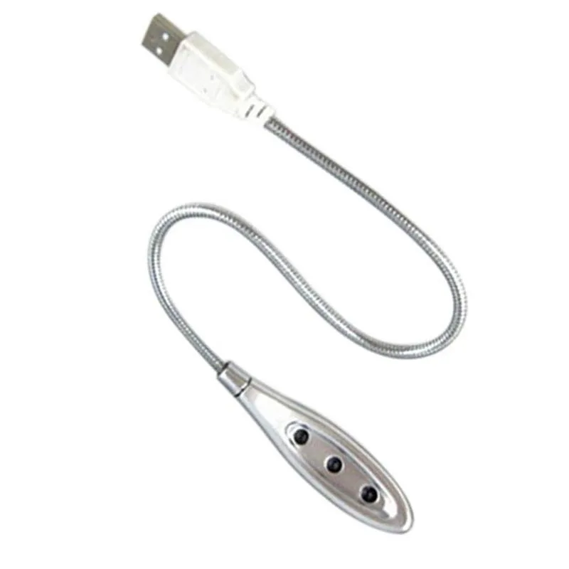 Новый Flexible 3 светодиодный USB светильник в виде змеи лампы для Тетрадь портативных