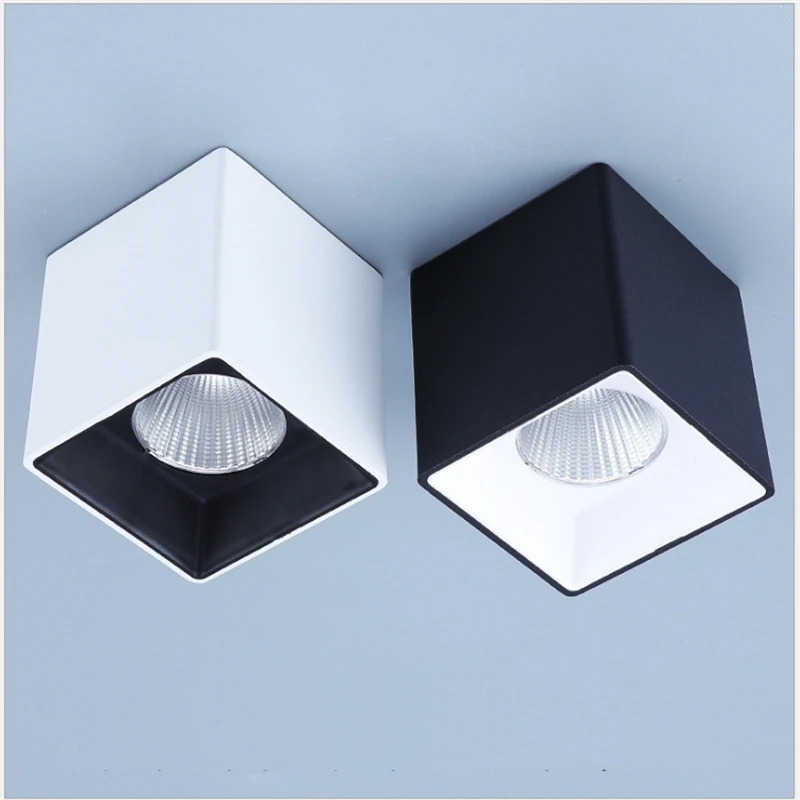 

100-260Vac surface mounted led grille light ,living room background painting commercial recessed down light ceiling spot lamp