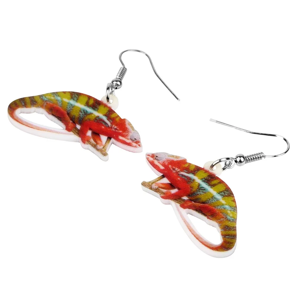 Bonsny акриловый цветочный геккон ящерица хамелеон искусственная мода животные