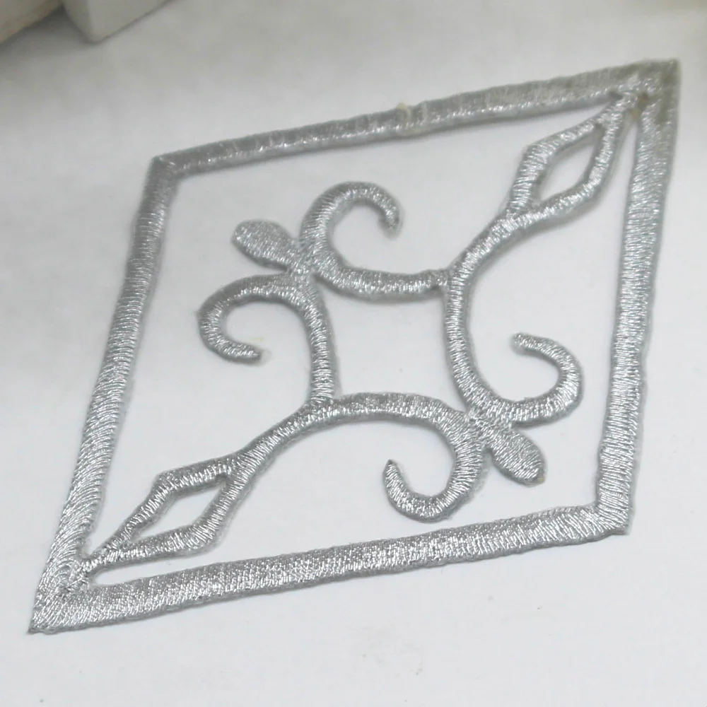 YACKALASI 10 шт./лот новые золотые вышитые аппликации Геометрические Цветочные