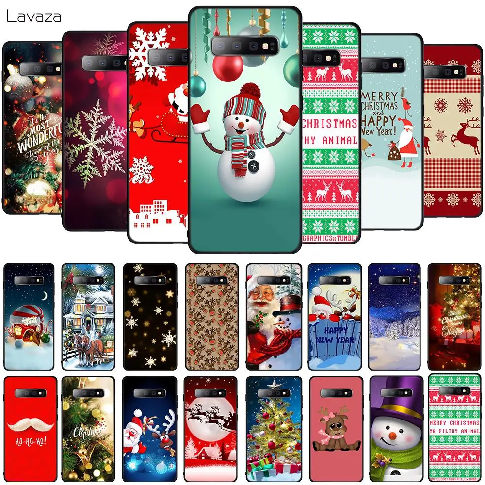 Мягкий ТПУ чехол для телефона Lavaza на Новый год и Рождество Samsung Galaxy A10 A30 A40 A50 A70 M10 M20