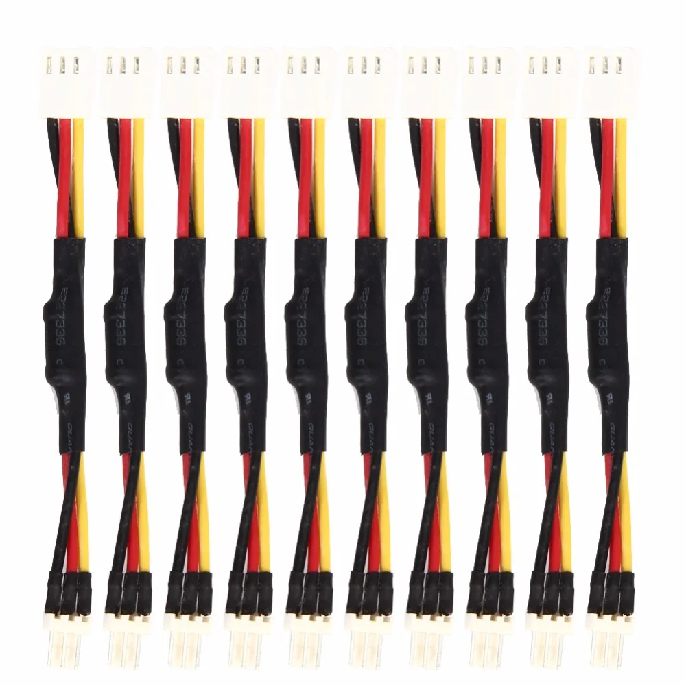 

10 шт./лот 3PIN снижение скорости вентилятора ПК удлинитель резистора кабель 3 Pin штырь-гнездо вентилятора резисторный шнур линия