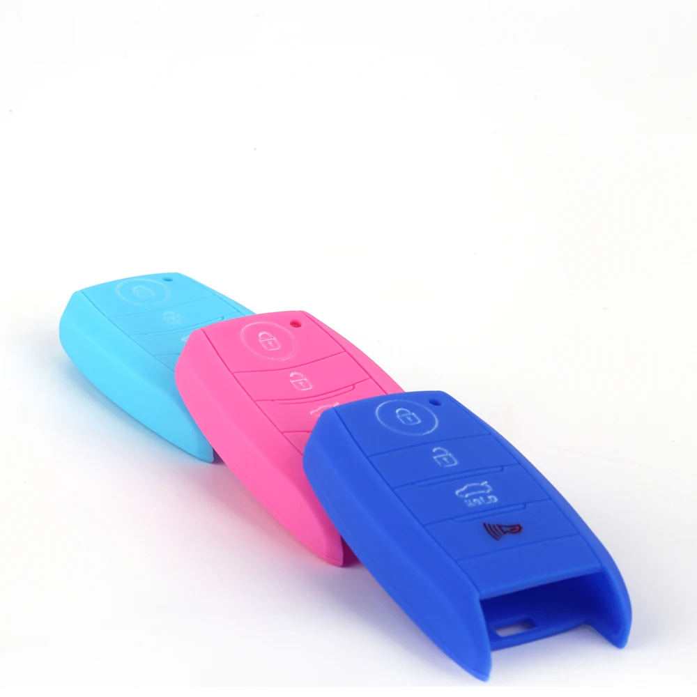 

Universal 4 Buttons Silicone Car Remote Key Shell Flip Keys Cover Holder for Forte Cerato K3 Sportage Soul