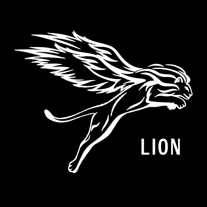 

13.4cm*10.7cm Winged Lion Funny Car Sticker Decor Vinyl Decal S4-0543