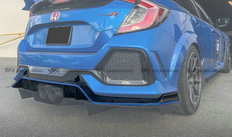 Карбоновый OEM Диффузор для FK8 CIVIC TYPE R OEM стекловолокно/FRP задний диффузор обшивка для Civic FK8 гоночная часть