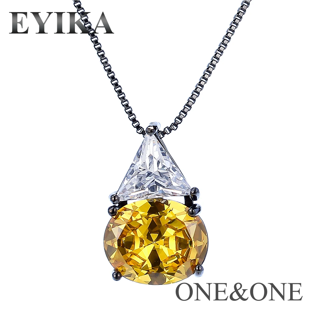 EYIKA Newest design Crown 21X40mm Pendant Necklace came with micro Cubic zirconia Women Jewelry | Украшения и аксессуары
