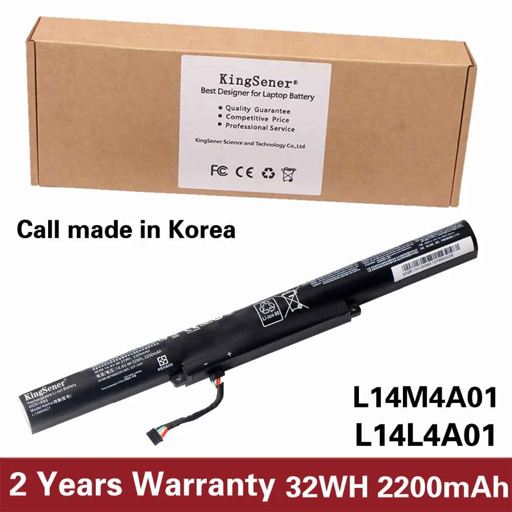 Аккумулятор KingSener Korea Cell L14M4A01 аккумулятор для lenovo ideapad V4000 Y50C Z41 Z51 70 L14M4E01 L14S4A01 L14L4A01