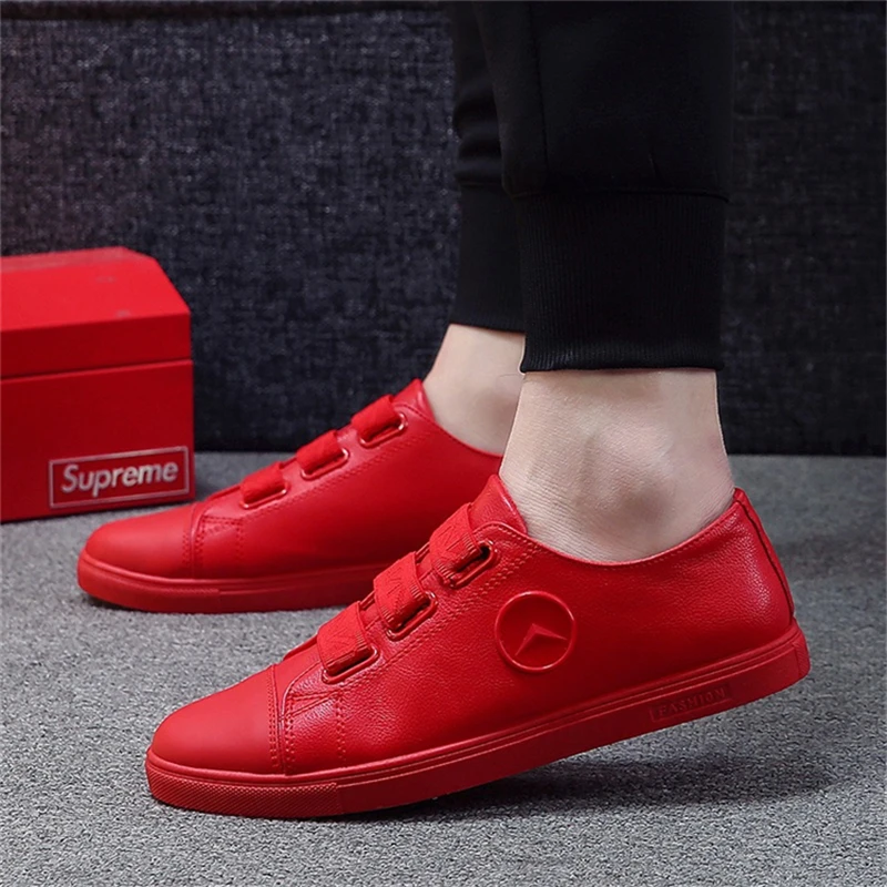 2019 men's hot new leather outdoor adult sports shoes soft breathable lightweight wild Skateboarding shoe erkek ayakkabi BZ-032 | Спорт и
