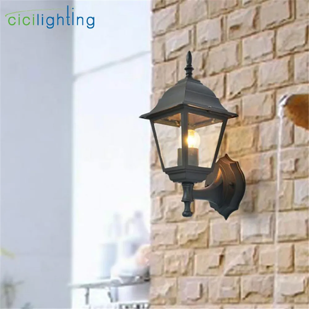 Европейский стиль открытый настенный светильник Ретро крыльцо свет балкон
