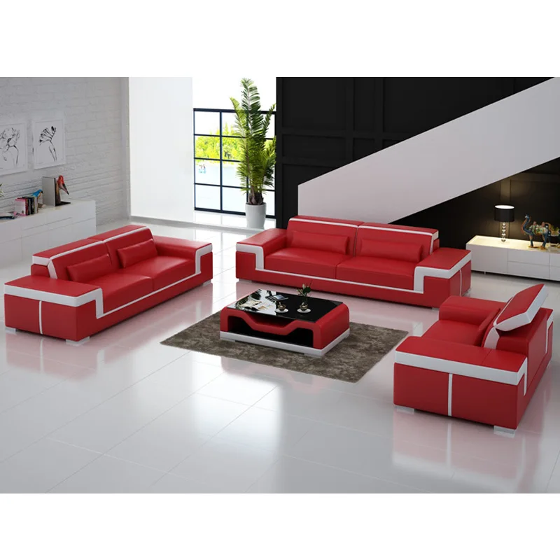 Мебель для дома современный кожаный диван гостиной новейший дизайн|Диваны