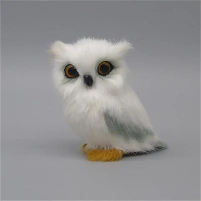 

1pcs Emulation owl woolen toy Christmas gift home decorating child's gift