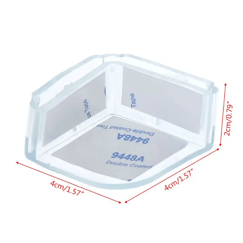 10 Pcs/Set Safety Corner Baby Protection Cupboard Table Desk Protector Guard Soft Silicone Edge Pads Transparent Right-angle | Мать и