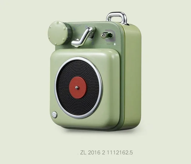 Зеленая трава Xiaomi MW Elvis атомный проигрыватель B612 ретро мини аудио беспроводной Bluetooth музыкальный динамик для компьютера вечерние для кемпинга - Цвет: Зеленая трава
