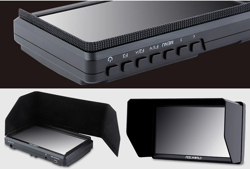 FEELWORLD FW568 5,5 дюймов DSLR Камера полевой монитор с разрешением 4K HDMI Full HD 1920x1080 ЖК-дисплей ips DC Выход видео фокус помощь для Камера s