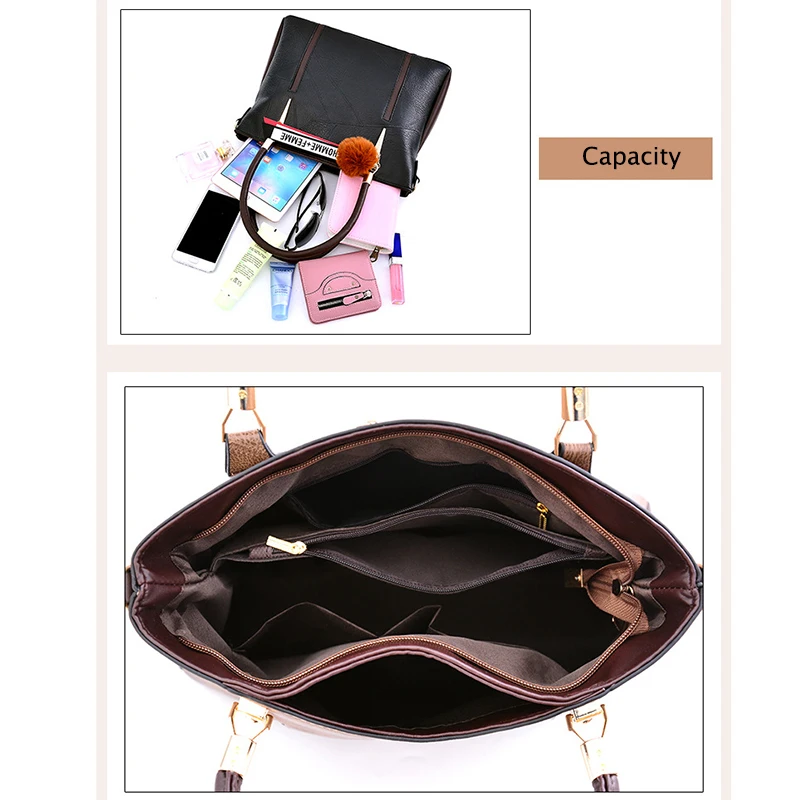 2019 New Fashion Handbag for Women Classic Feminina Leather Bucket Shoulder Bag Ladies Vintage Casual Tote Hot Sale | Багаж и сумки
