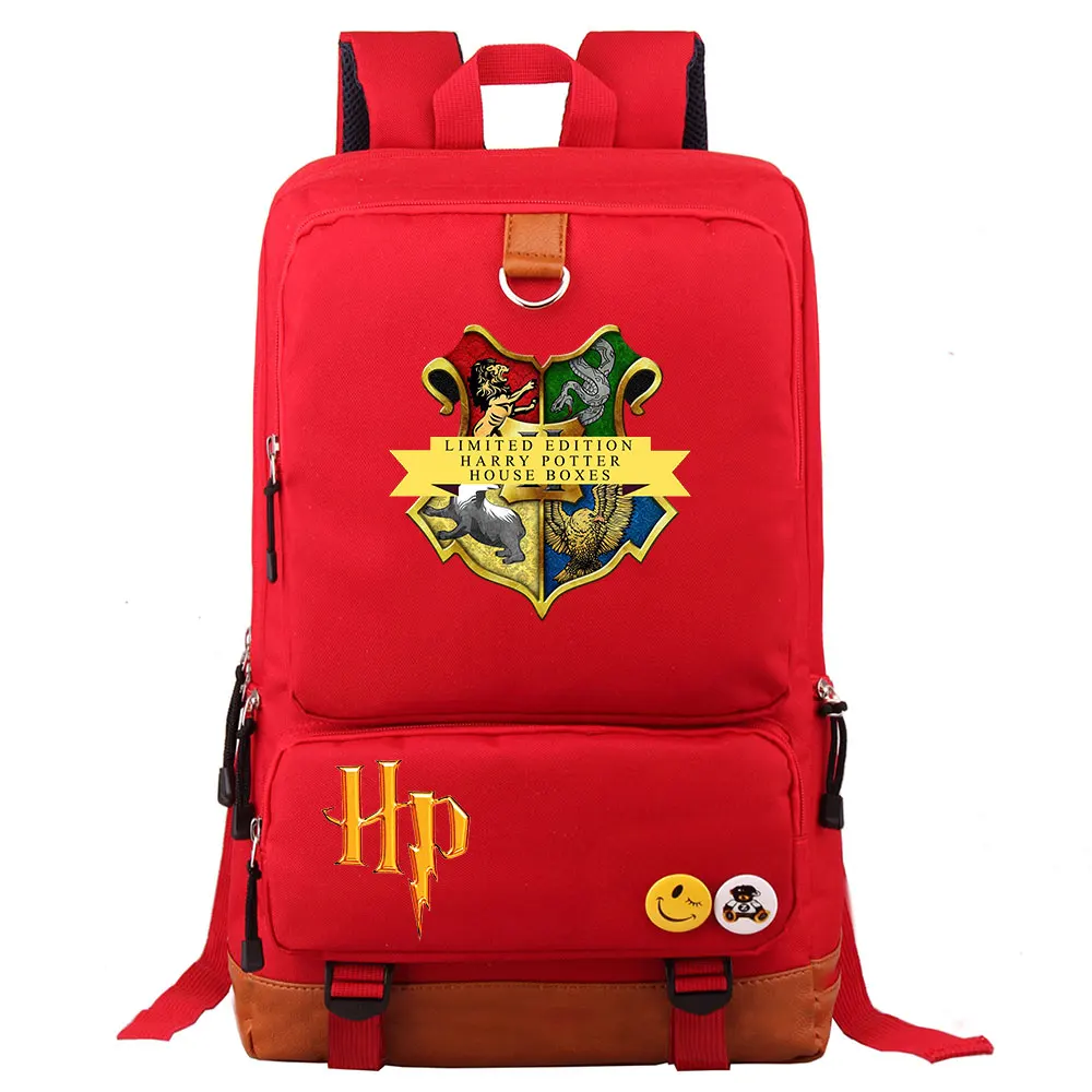26 Волшебный Хогвартс hp Письмо значок Гриффиндор мальчик девочка школьная сумка женский рюкзак подростковый лоскутный холст мужской студенческий рюкзак - Цвет: 26
