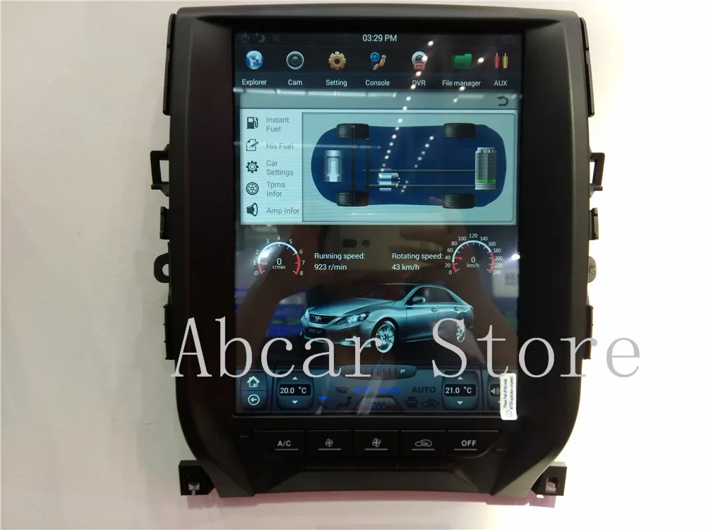 12,1 ''Tesla стиль Android 8,1 автомобильный dvd-плеер gps навигация для Toyota eiz 2010-2013 головное устройство стерео PX6 CARPLAY радио ips