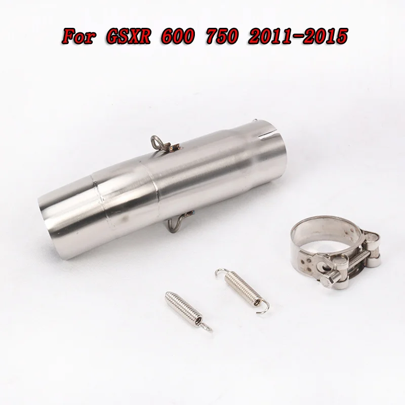 Мотоцикл K6 K7 K8 GSXR600 GSXR750 GSX1000R выхлопная средняя Соединительная труба из нержавеющей стали GSXR 600 GSXR 750 Соединительная средняя труба