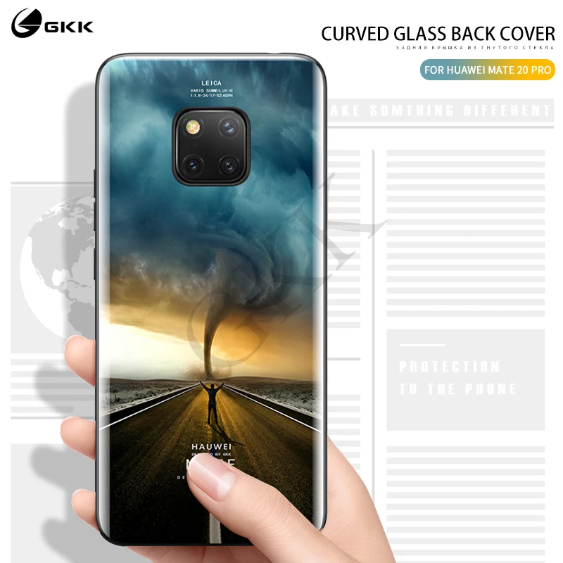 Оригинальный Роскошный чехол для Huawei mate 20 pro задняя крышка из закаленного стекла