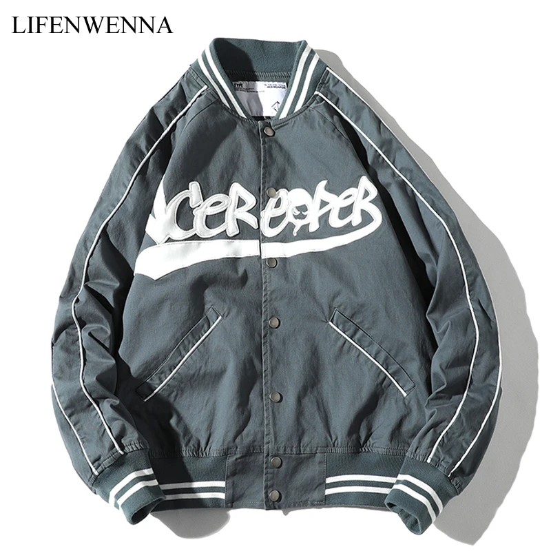 Spring Autumn New Arrival Men's Jackets Fashion Printed Stand Collar Bomber Jackets & Coats Male Jaqueta Masculina Casual Coats