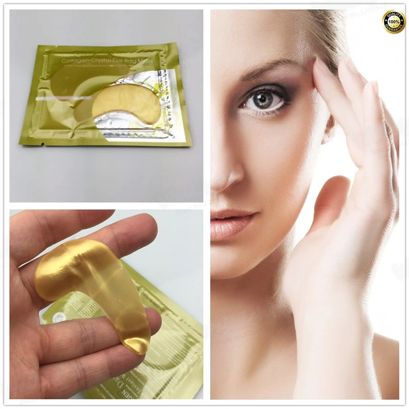 2 шт./упак. коллагеновые маски для глаз Золотая аквагелевая коллагеновая маска