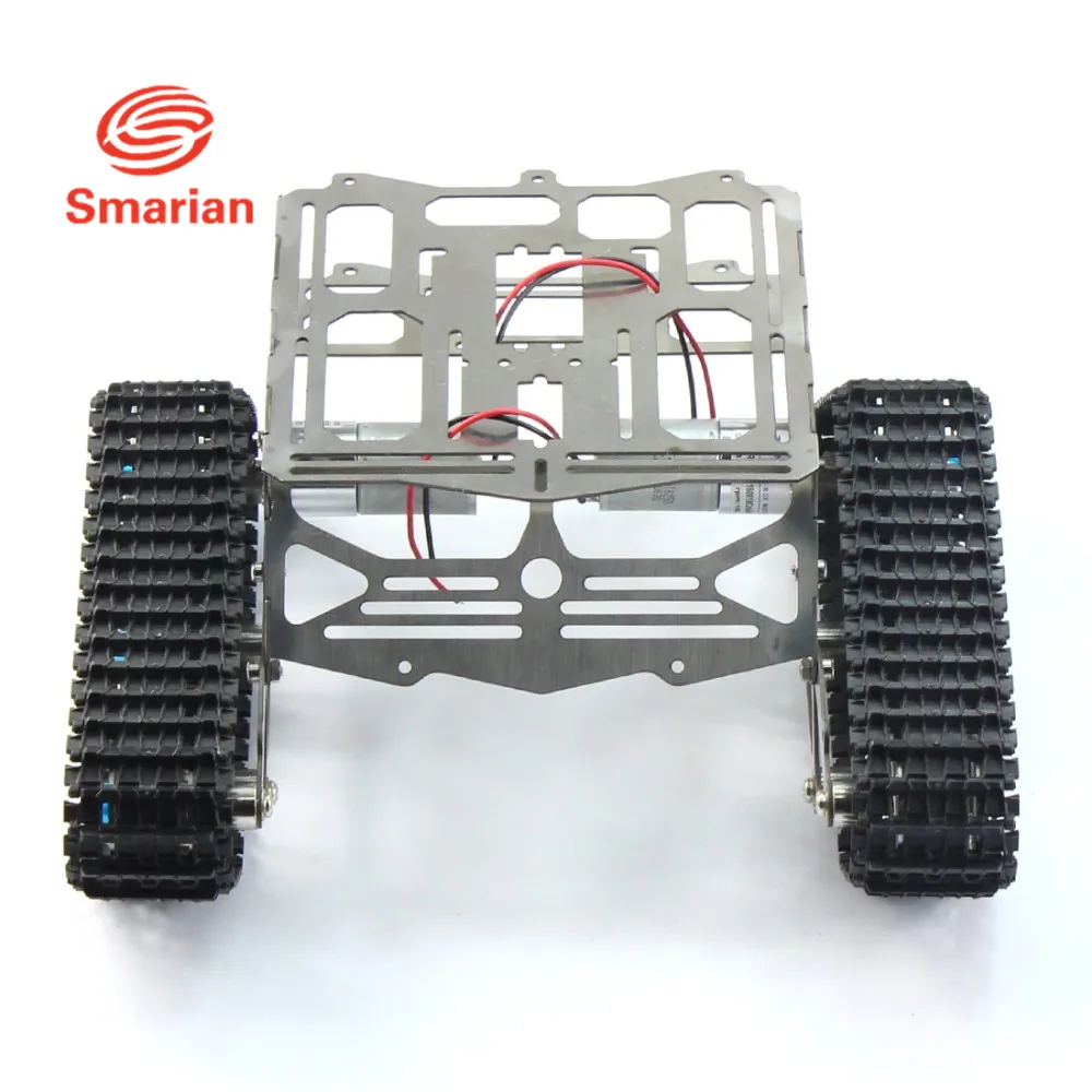 Металлическое шасси для роботов трек Arduino танков Wali с мотором из нержавеющей