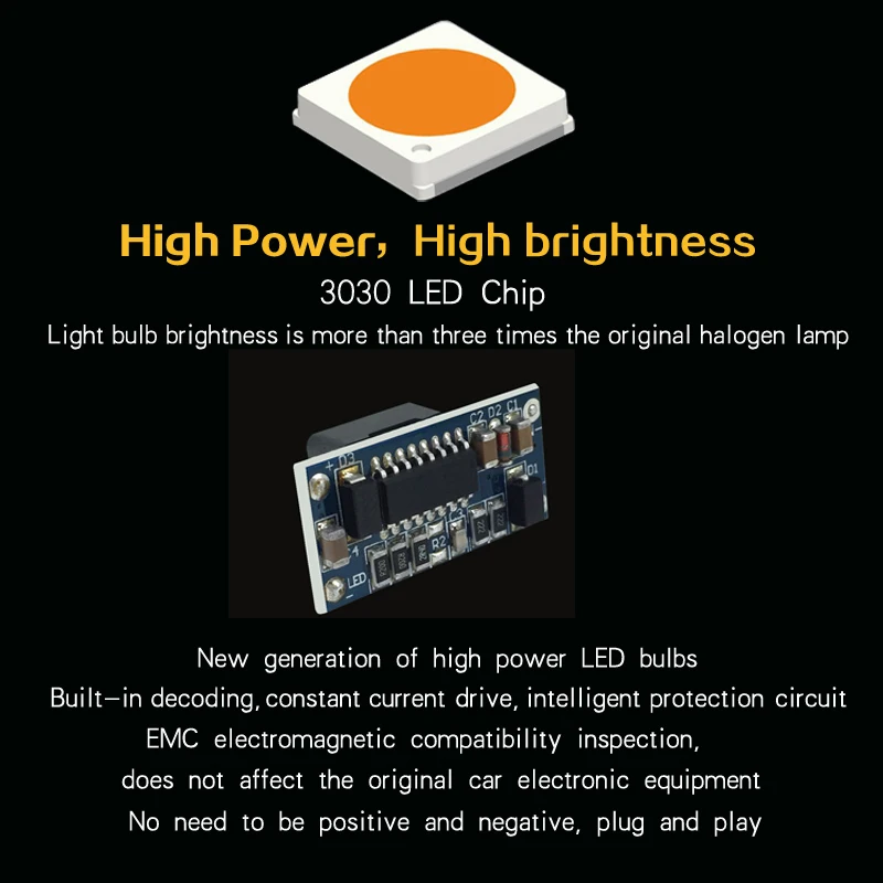 2x H8 H11 H10 H16 9006 HB4 PSX24W Высокая мощность 27 SMD 3030 светодиодный 12 В Автомобильные фары